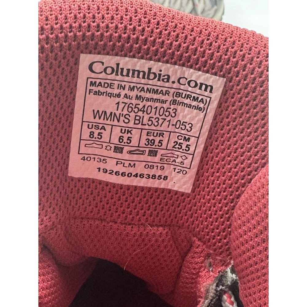 Columbia Boots Womens 8.5 Crestwood Hiking Gray Leather Fabric BL5371-053 Casual - Picture 11 of 12